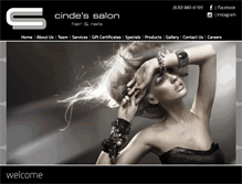 Tablet Screenshot of cindessalon.com